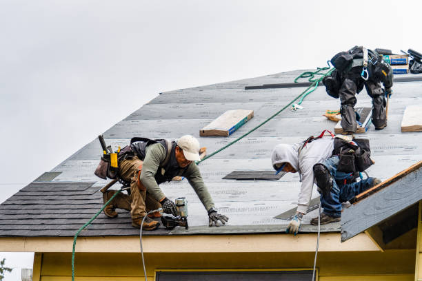 Professional Roof Installation technician working in Lima, PA